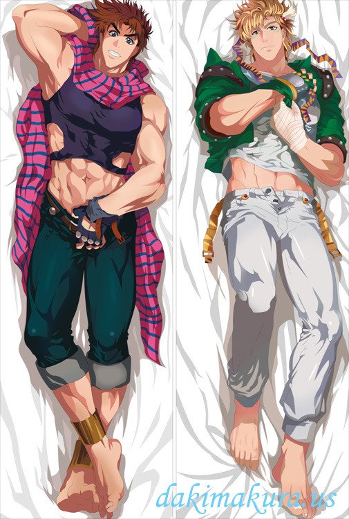 Jojos Bizarre Adventur Jonathan Joestar Caesar Zeppeli Male Dakimakura Pillow Cover